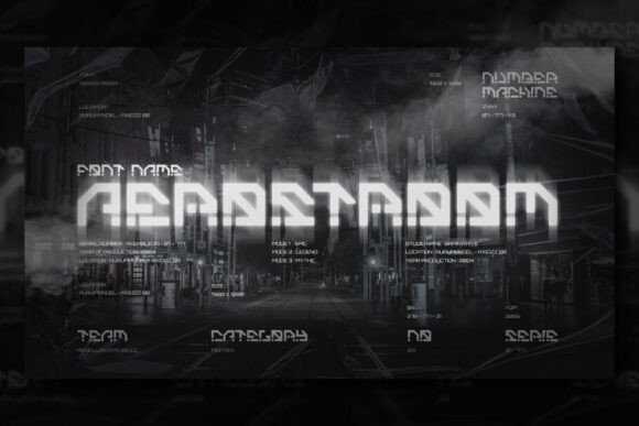 Aerostroom: A Cyberpunk Display Font Built for Scroll-Stopping Campaigns