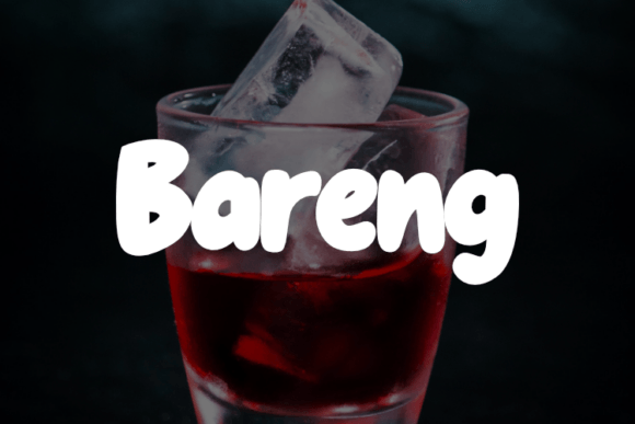 Bareng: A Display Font Made for Handmade Products and Branding