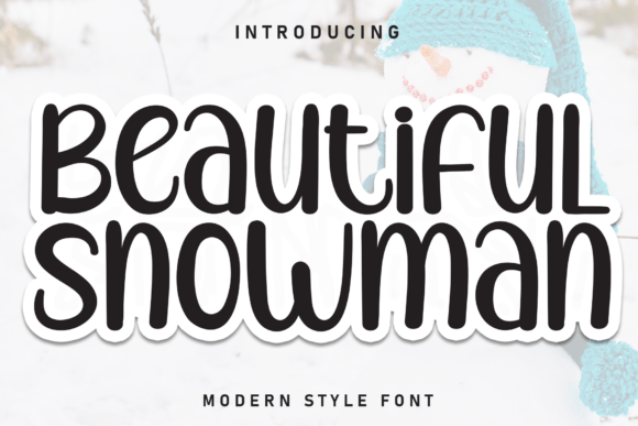 Beatiful Snowman: A Handwritten Display Font for Modern Web Design