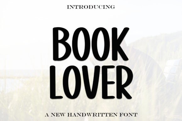 Book Lover Font: A Handwritten Typeface for Crafters and Product Makers