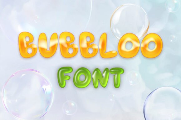 Bubbloo Font: A Playful Display Typeface for Digital Design