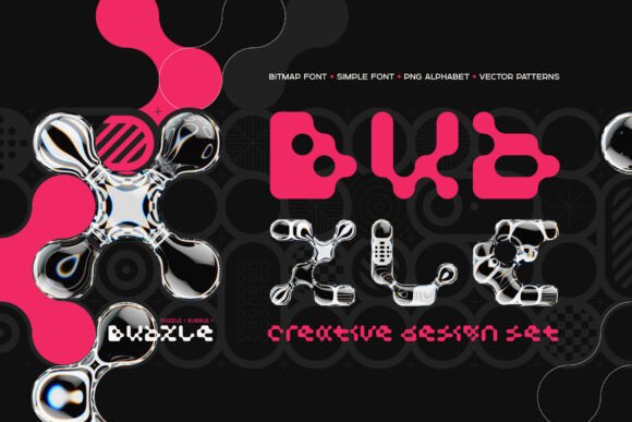 Bubzle: A Playful Display Font for Modern Brand Content