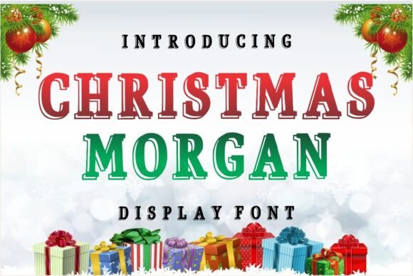 Christmas Morgan: A Snow-Covered Display Font for Editorial Design