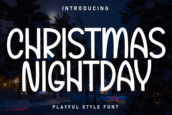 Christmas Nightday: A Handwritten Font That Warms Up Your Brand