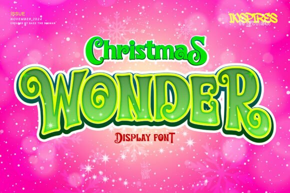 Christmas Wonder Font Review: A Display Typeface for Holiday Editorial Design