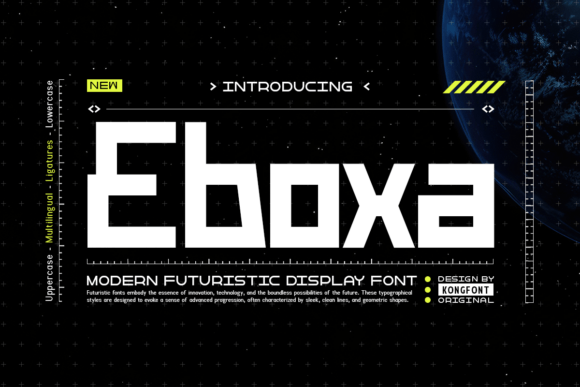 Eboxa Futuristic Font for Modern Craft Projects