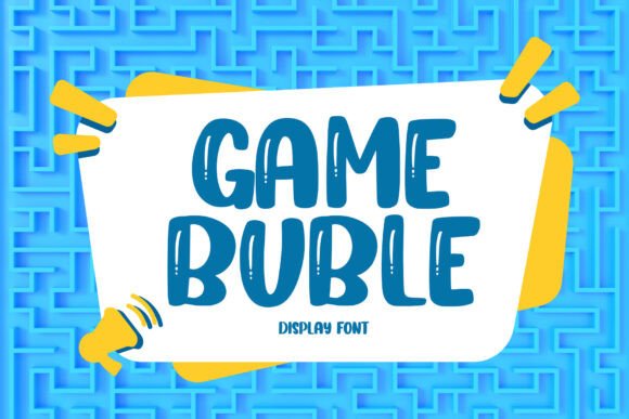 Game Buble: A Playful Display Font for Modern Marketing