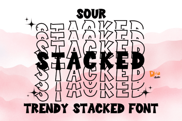 Give Your Handmade Products a Playful Edge with Sour Stacked Font