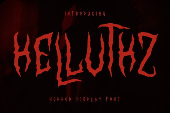Helluthz: A Handcrafted Display Typeface for Digital Storytelling