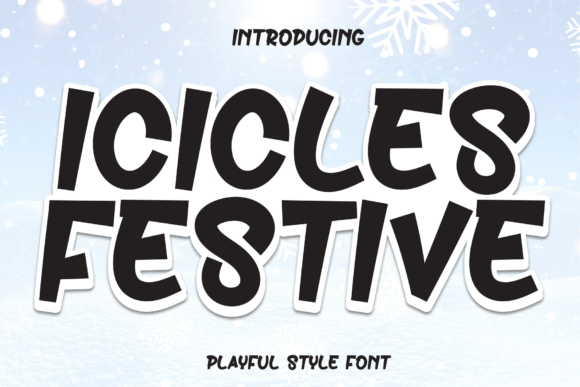 Icicles Festive: A Handwritten Display Font for Warm Branding