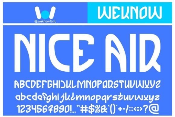 Nice Air: A Display Font That Brings Playful Energy to Branding