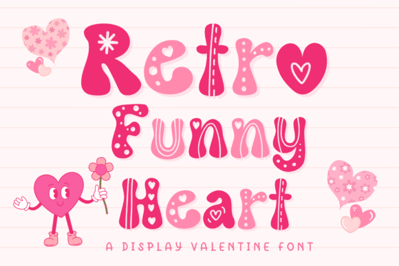 Retro Funny Heart: A Display Font for Playful Digital Branding