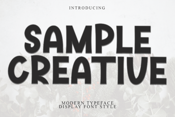 Sample Creative: A Display Font That Commands Attention in Campaigns