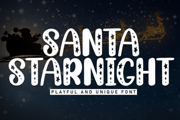 Santa Starnight Display Font for Web Designers and Digital Creators