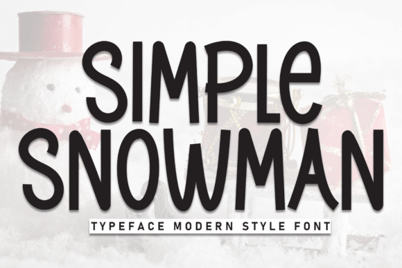 Simple Snowman: A Handwritten Display Font That Brings Warmth to Editorial Design