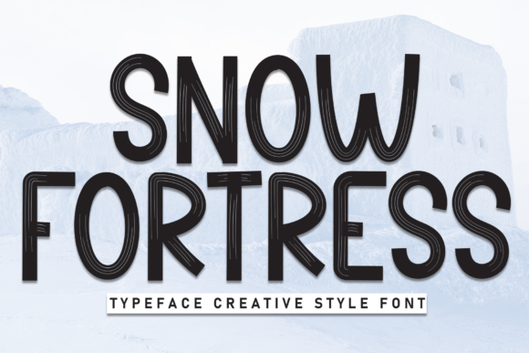 Snow Fortress: A Bold Brush Font for Winter Branding