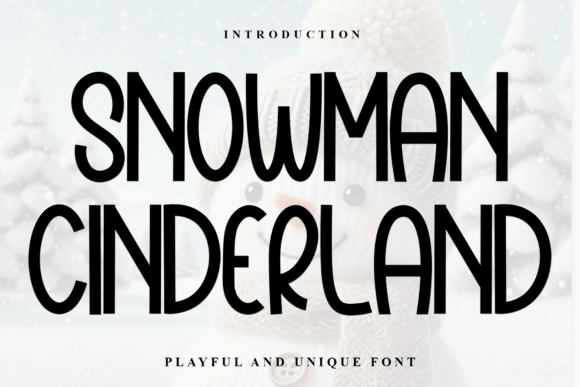 Snowman Cinderland: A Display Font That Makes Your Brand Shine