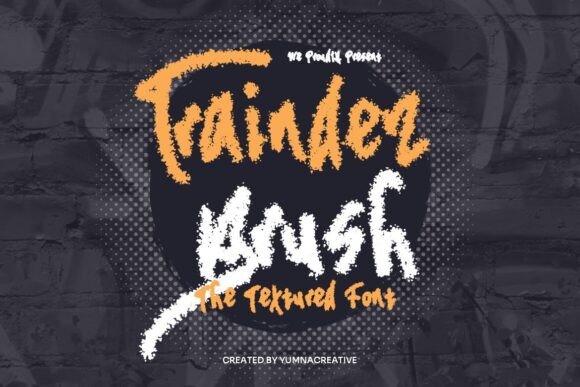 Traindez Brush: A Display Font for Editorial Design