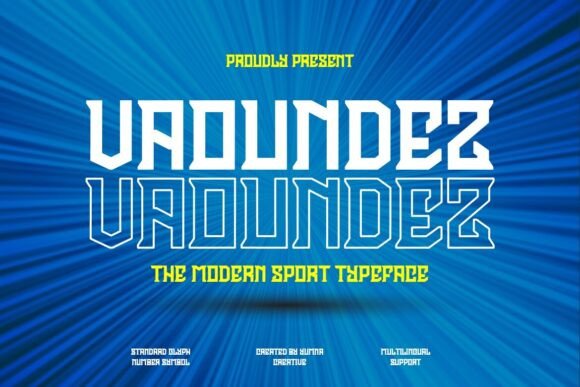 Vaoundez Font Review: A Bold Display Typeface for Campaign Design