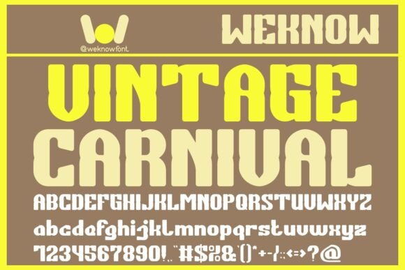 Vintage Carnival: A Display Font for Memorable Branding
