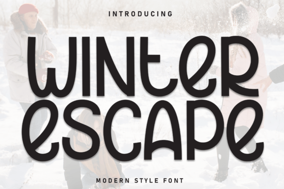 Winter Escape: A Handwritten Display Font for Campaigns