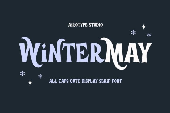 Winter May: A Bold Festive Display Font for Holiday Design