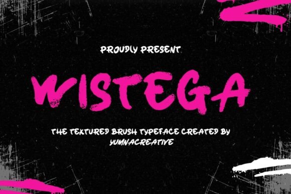 Wistega: The Textured Brush Font for Standout Small Business Branding